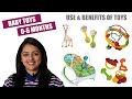 बच्चों के लिए खिलोने || BABY TOYS FOR 0-6 MONTHS