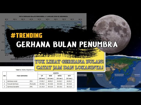 #TRENDING- YUK LIHAT GERHANA BULAN PENUMBRA! CATAT JAM DAN LOKASINYA!!