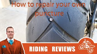 RidingReviews motorcycle puncture repair how to do it yourself
