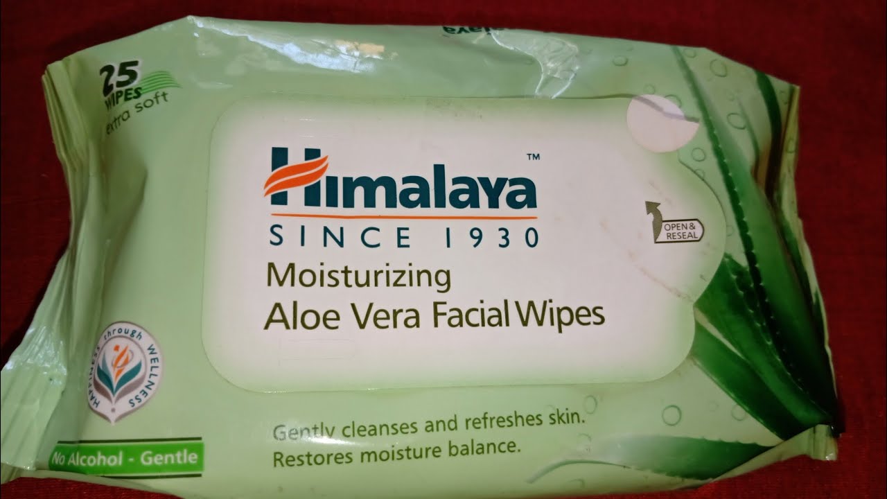 Himalaya Alovera Facial Wipes Review in Hindi YouTube