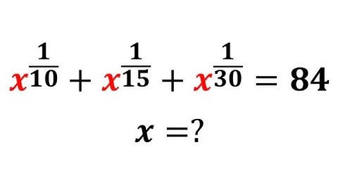 Math Olympiad | How To Solve Exponential Equations
