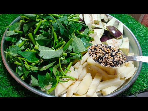 কলমি শাকের চচ্চড়ি - এইভাবে কলমি শাক রান্না করলে আর ২ মুঠো ভাত বেশি খাবে সবাই kolmi shak recipe