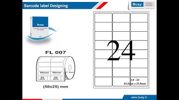 Barcode Designing in Busy || Busy Tutorial || By Raj Kumar Vishwakarma