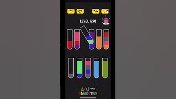 Water Sort puzzle level 1270 | AYU Gamester #shorts