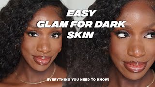 EASY GLAM ROUTINE FOR DARK SKIN - EVERYTHING YOU NEED TO KNOW |  COCOA SWATCHES screenshot 5