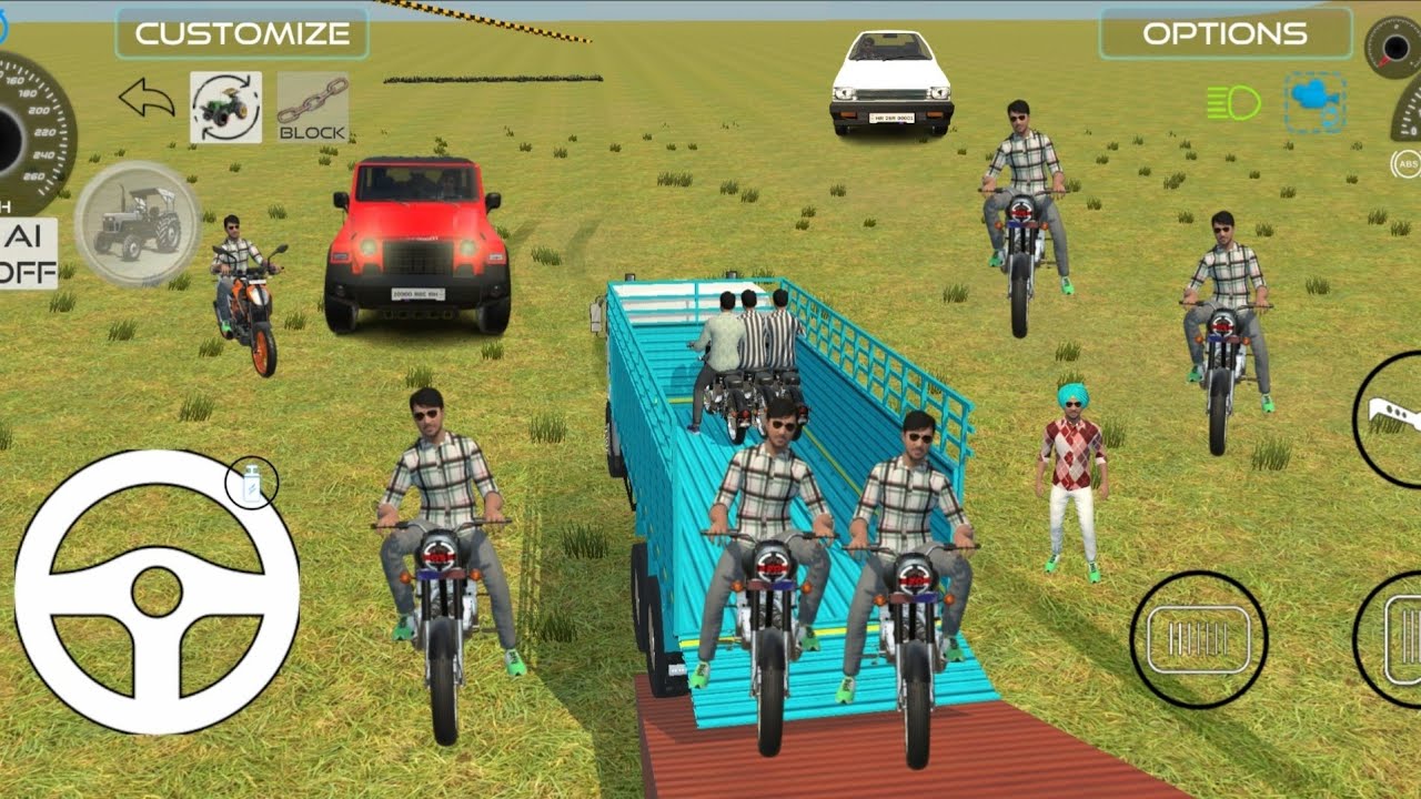 Drive JCB and Unloading Stone From 3 Bulatin Game 😂