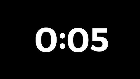 5 Seconds Timer with  "School Bell" Sound