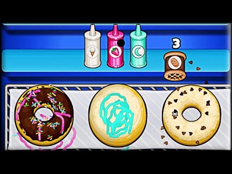 Papa's Donuteria - Game Preview (First Day Tutorial) 