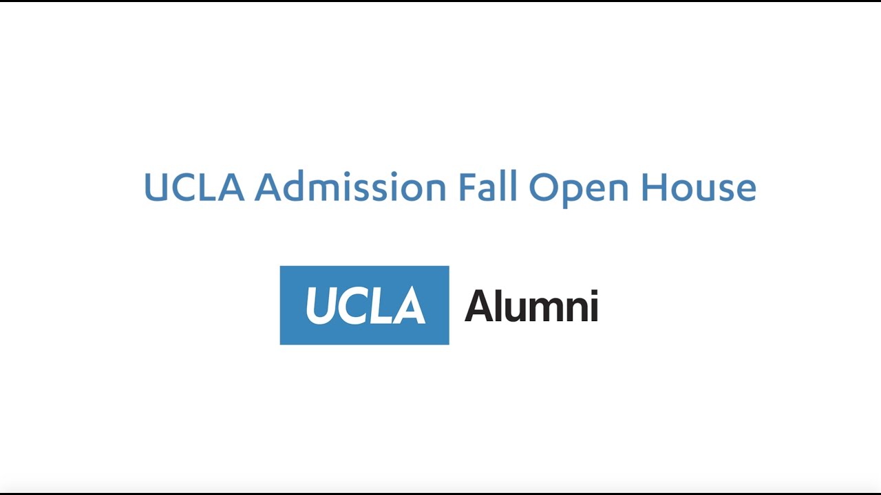 UCLA Admission Fall Open House YouTube