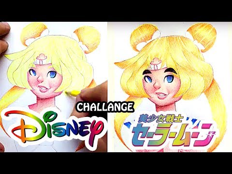 Dibujando a sailor moon challange style disney - Dibujando a sailor moon challange style disney