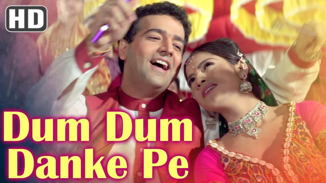 Dum Dum Danke HD   Ghulam E Mustafa Songs   Bollywood Dandiya Song   Udit   Alka Yagnik Duets