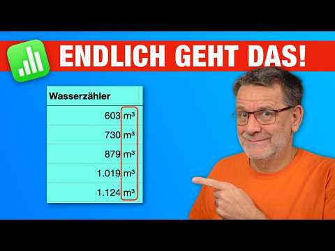 Apple Numbers-Tipp: Fehlende Einheiten wie m², m³ oder kWh selbst hinzufügen