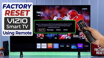 VIZIO Smart 4K TV: How To Factory RESTE!