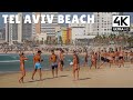 Trumpeldor Beach, Tel Aviv, Israel | 4K 60 FPS UHD Relaxing Virtual Walk