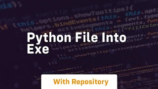 python file into exe