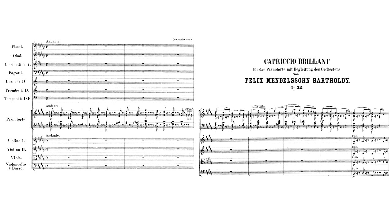 Mendelssohn - Capriccio Brillant, Op. 22 [1832] (Nikolayeva)