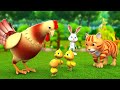 मुर्गी की होशियारी चालाक बिल्ली - Clever Hen & Cunning Cat 3D Animated Hindi Moral Stories | JOJOTV