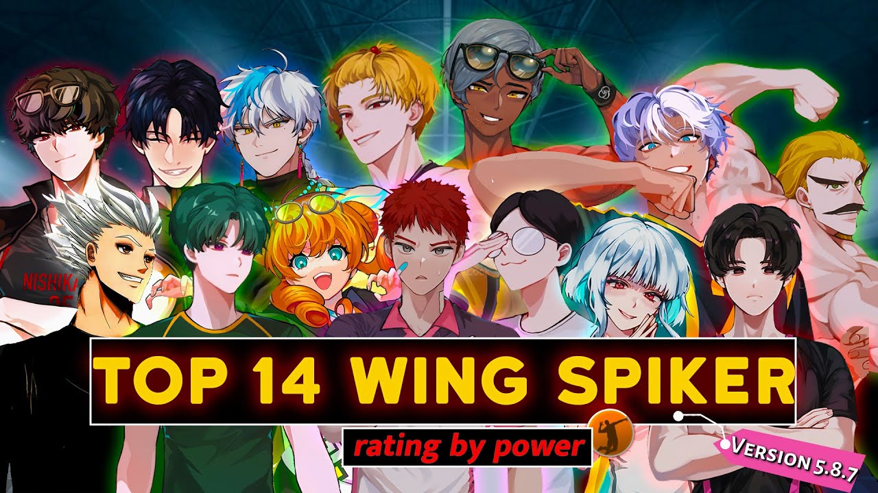 The Spike Volleyball 3x3 !! Top 14 Spiker Rating by Power !! The Spike 5.8.7