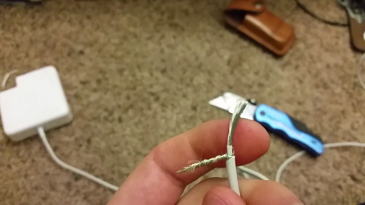 How to fix a cat chewed broken Macbook charger