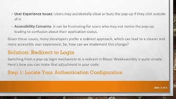 How to Redirect to the Login Page Instead of Using Pop-up Login in Blazor WebAssembly