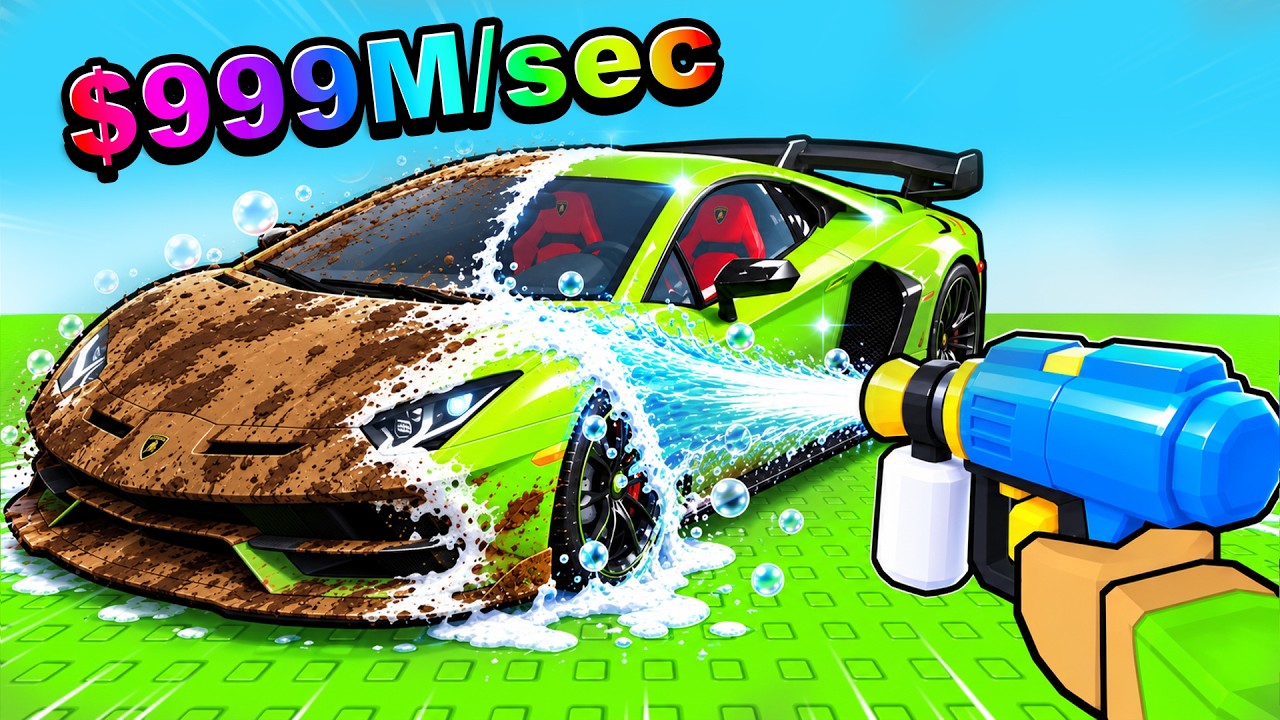 ich ERÖFFNE eine AUTOWASCHANLAGE in Roblox!
