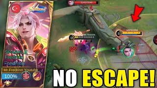 YOU CAN'T ESCAPE! Top Global Fredrinn Best Build and Emblem 2024 | Mobile Legends