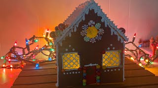 DIY how to make a polymer clay gingerbread house