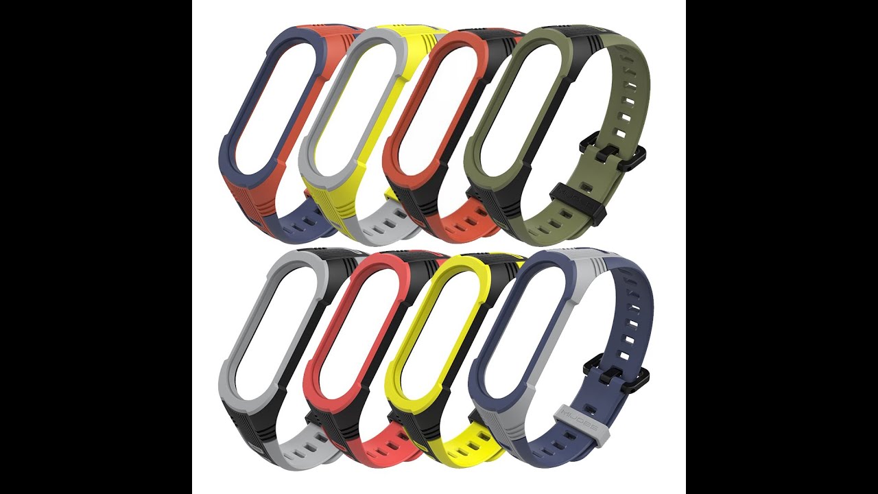 Силиконовый Ремешок Mijobs Sport для Mi Band 3 | 4 | 5 | 6 