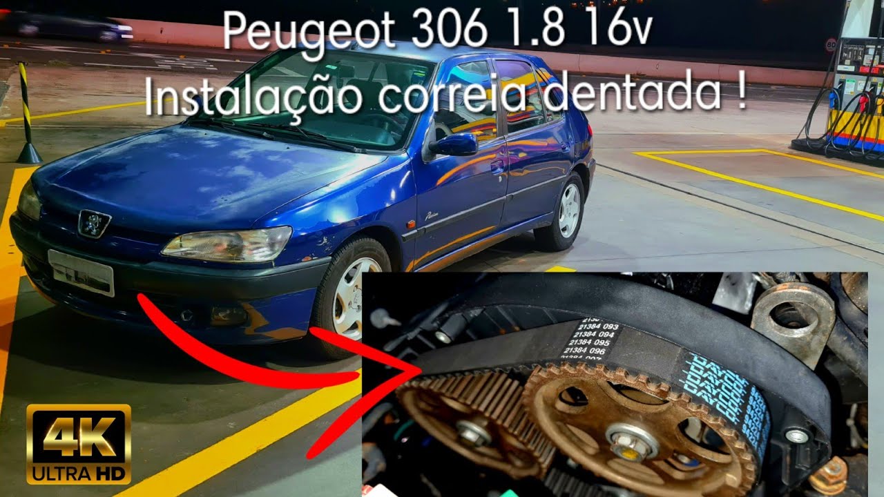 Peugeot 306 1.8 16V: Instalação da correia dentada e afins