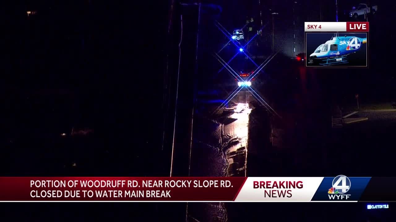 Portion of Woodruff Road closed after water main break, officials say ...