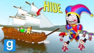 Can AMAZING DIGITAL CIRCUS sink my BOAT?! (Garry's Mod Sandbox)