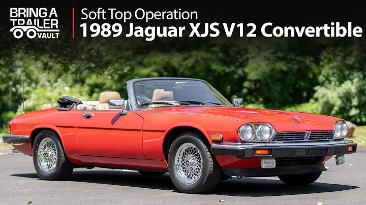 1989 Jaguar XJS V12 Convertible Soft Top Operation | Bring a Trailer