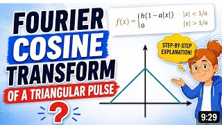 Fourier Cosine Transform of a triangular pulse
