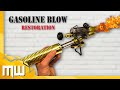 Gasoline Blow Restoration 🔧 [Mirror Finish Polishing] Gold Flamethrower with testing 🔥