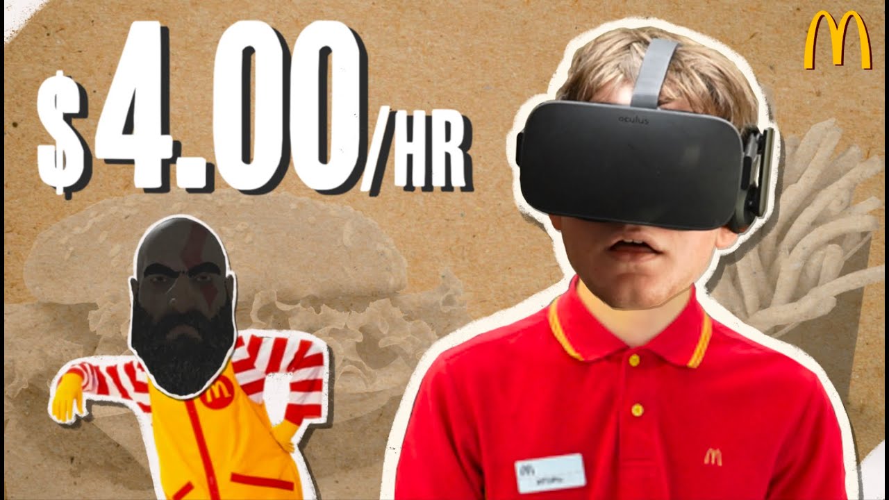 Working at McDonald's in VR