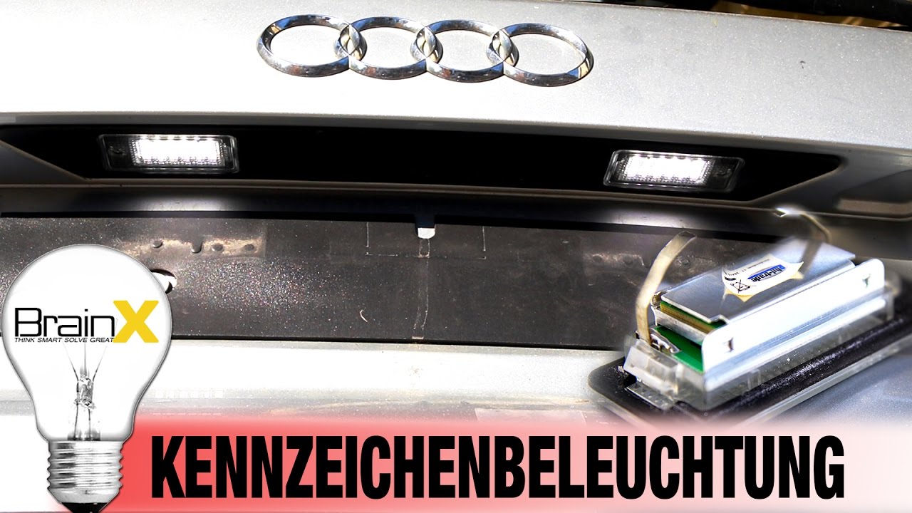 Upgrade LED Kennzeichenbeleuchtung für Audi A4 B6 / B7 / A6 C6 (4F