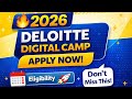 🎯 Deloitte Digital Camp 2026 Explained | Students Must Watch! #deloitte #applynow 