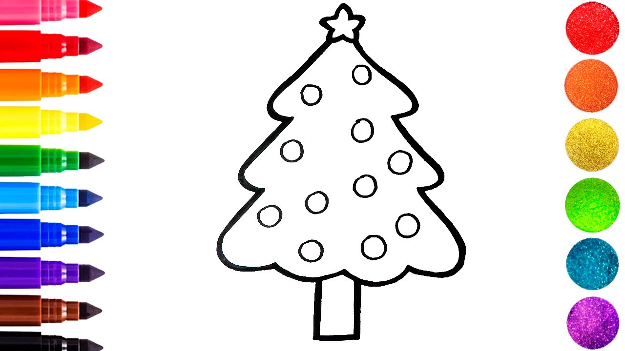 Cómo Dibujar Un Arbol De Navidad Paso A Paso 🎄🎁 Dibujos De Navidad 