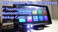 $55 Double Din 7" LCD Touchscreen Bluetooth Car Stereo 