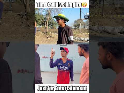 Tim David vs Umpire🤪 “fixing matter Mumbai Indian” #cricket #trending thumbnail