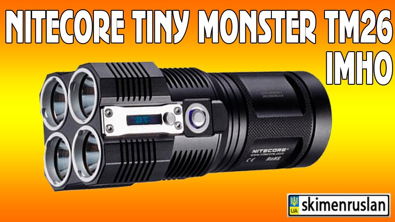 NItecore Tiny Monster TM Quadray  Lumen Flashlight Extended