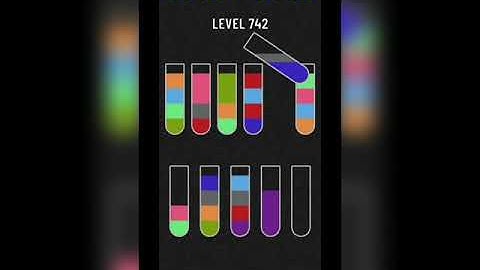 Water sort puzzle level 742