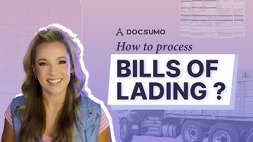 How to process bills of lading with OCR?
