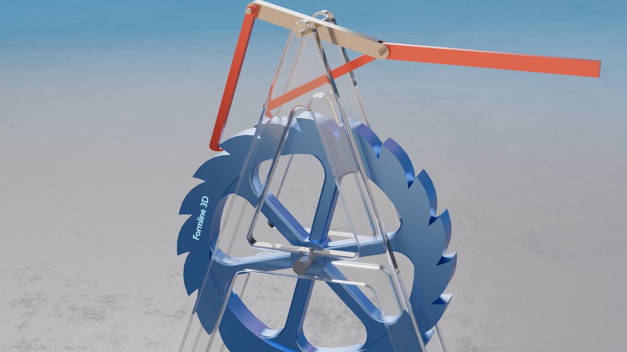 #078 Dual Pawl Ratchet Wheel (Lever Variation) – 507 Mechanical Movements 3D Animation