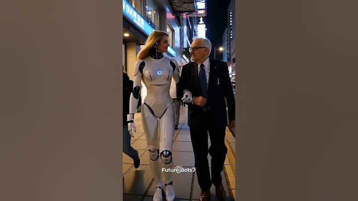 This Robot Just Became His Walking Partner 🤖❤️ #humanoid #future #robot #aiart #shorts