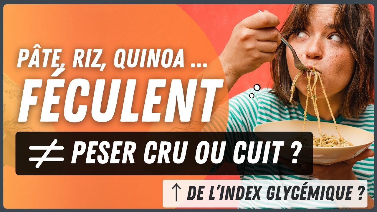 Peser les féculents crus ou cuits ?