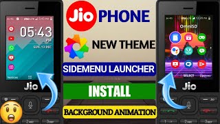 JIO PHONE NEW THEME | APP BACKGROUND ANIMATION | SIDEMENU LAUNCHER INSTALL New Features Update screenshot 1