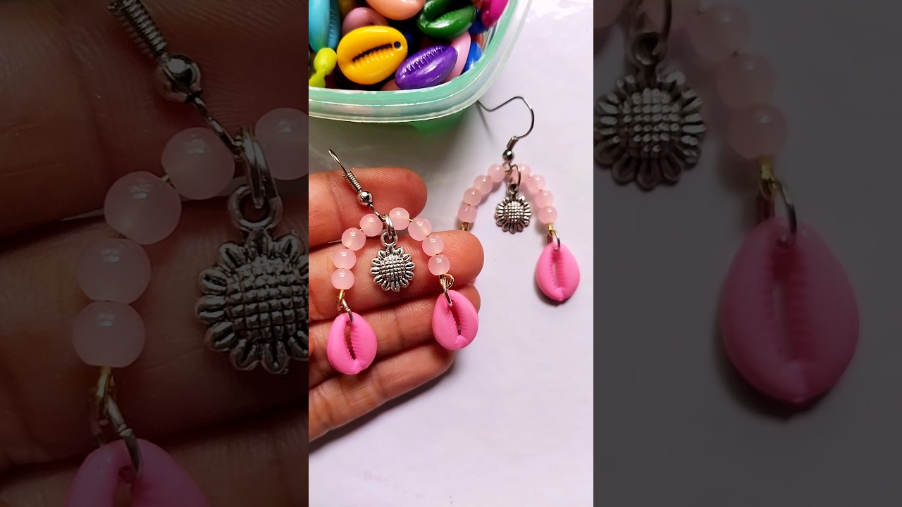 DIY Party Earrings 😱😱 | I Made  Party Earrings out of Cowrie shells 
