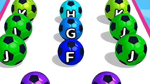 AZRun 2048 ABC Runner New update Gameplay Level 109