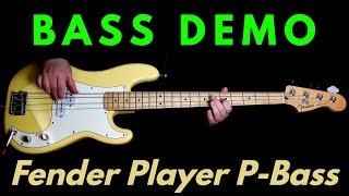 BASS DEMO: Fender Player P-Bass Buttercream - MIM 2019